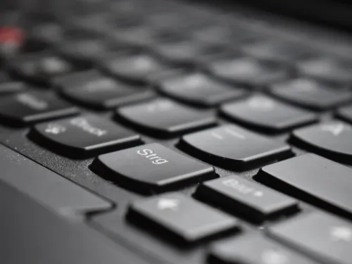 Klawiatura ThinkPad — charakterystyczny TrackPoint